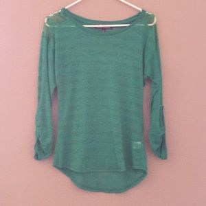 Green long sleeve blouse